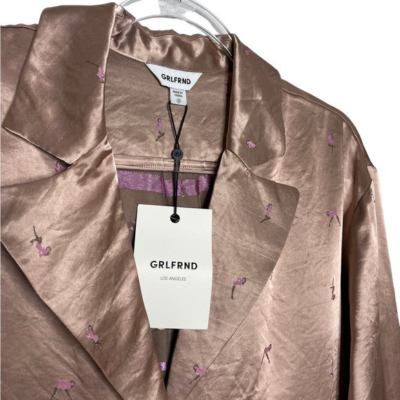 GRLFRND | NWT Pin Up Girl Blouse in Blush Nude Small - Picture 5 of 9